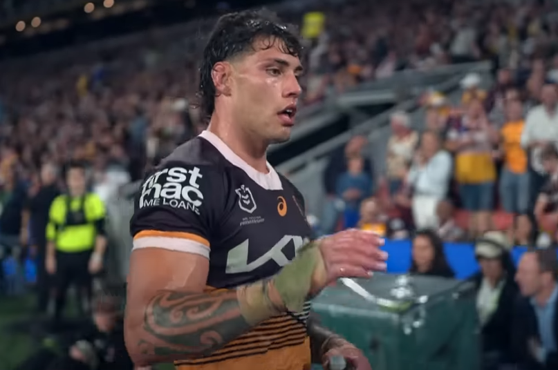 Brisbane, Australia. 23rd Sep, 2023. Jordan Riki of the Broncos is seen  during the NRL preliminary final between the Brisbane Broncos and the New  Zealand Warriors at Suncorp Stadium in Brisbane, Saturday