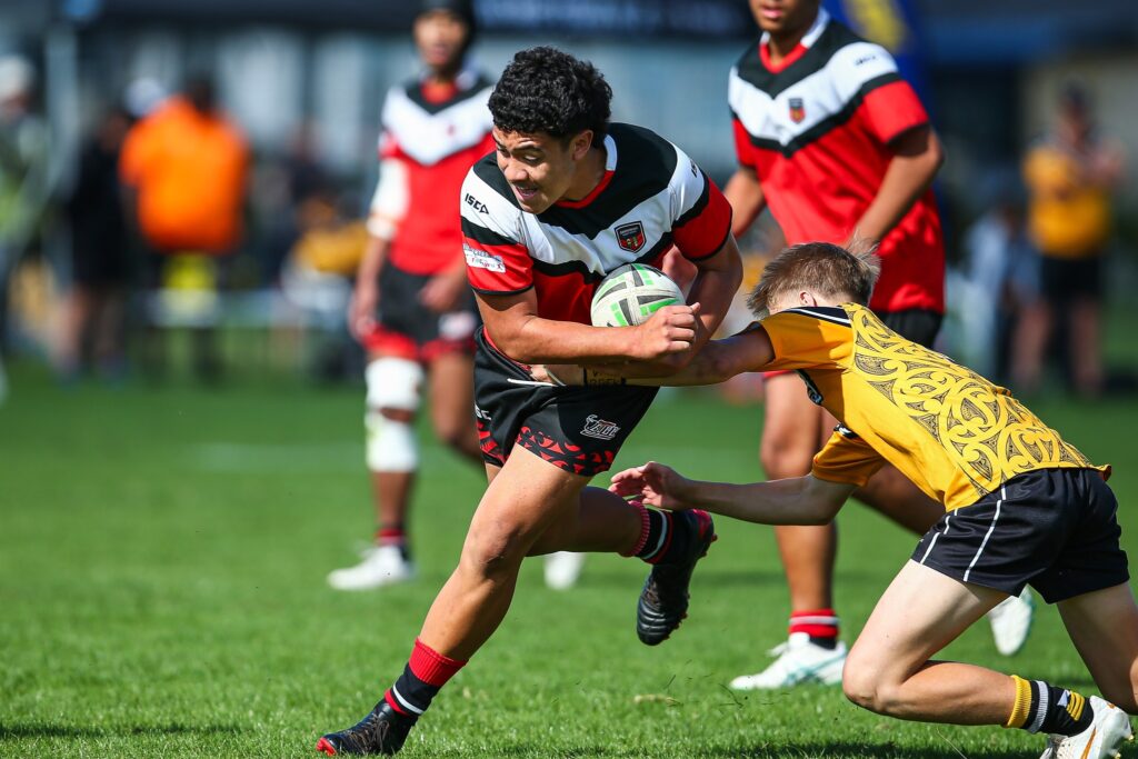 481274432_1077118871128364_6826188220885988731_n Taranaki v Canterbury Boys 16s NZRL Rugby 9s Tournament held at Bruce Pulman Park, Papakura, Auckland on30th March 2024. Photo credit: Andrew Skinner / www.photosport.nz